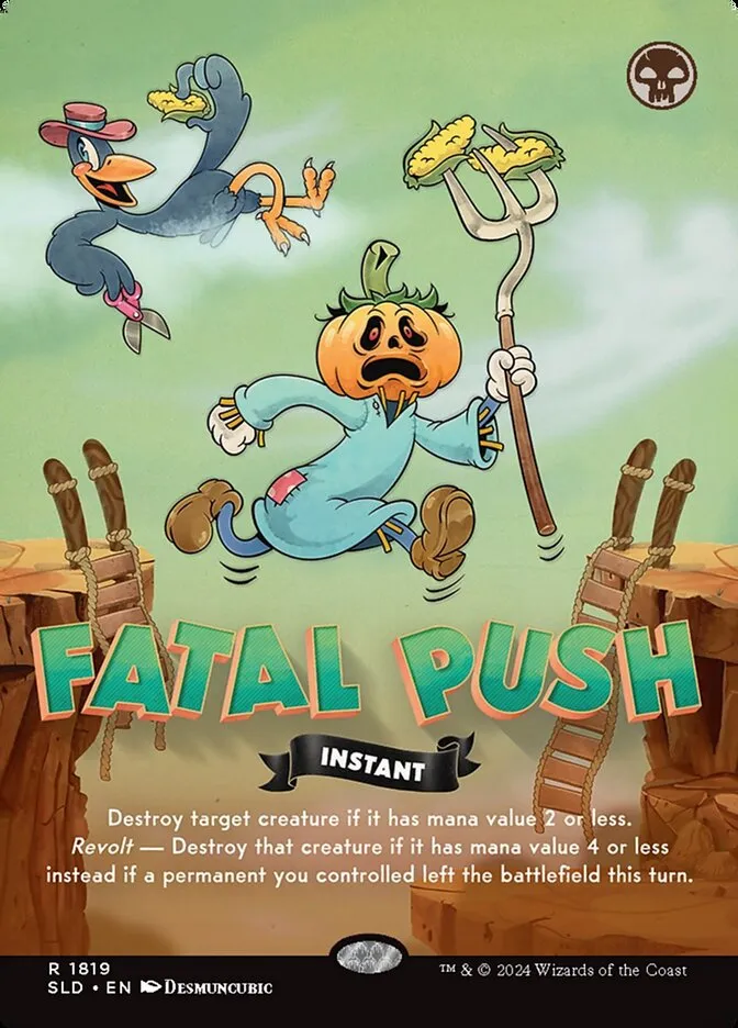 2019 Secret Lair Drop Fatal Push [Rainbow Foil] rare #1819 rare card image