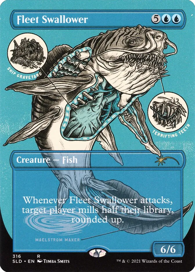2019 Secret Lair Drop Fleet Swallower #316 rare card image