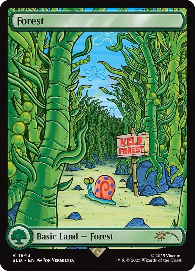 2019 Secret Lair Drop Forest #1943 rare card image