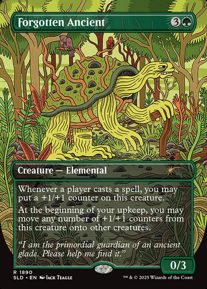 2019 Secret Lair Drop Forgotten Ancient [Rainbow Foil] rare #1890 rare card image
