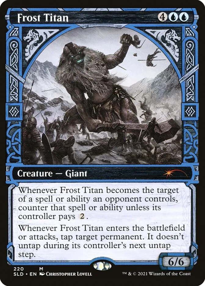2019 Secret Lair Drop Frost Titan mythic #220 mythic card image