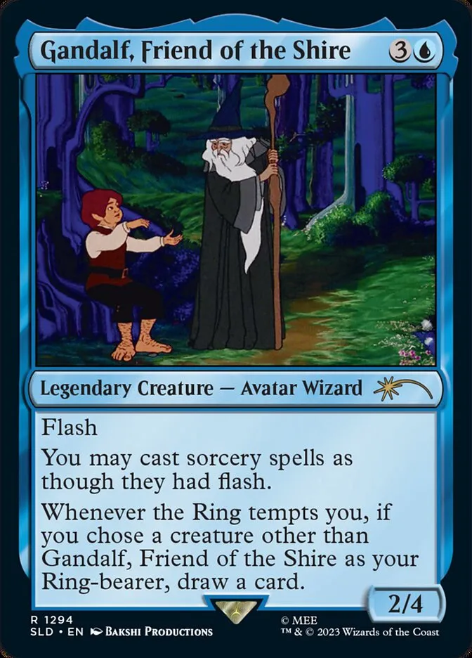2019 Secret Lair Drop Gandalf, Friend of the Shire #1294 rare card image