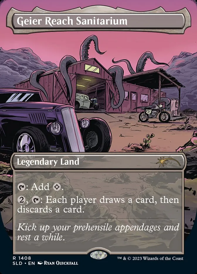 2019 Secret Lair Drop Geier Reach Sanitarium #1408 rare card image