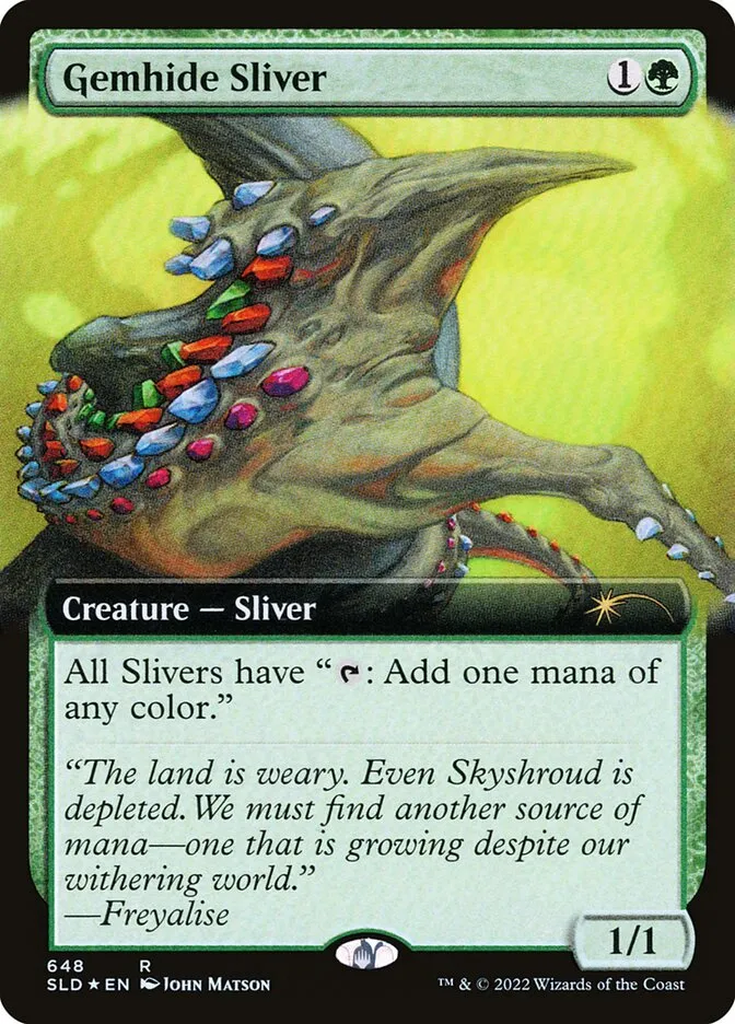2019 Secret Lair Drop Gemhide Sliver #648 rare card image