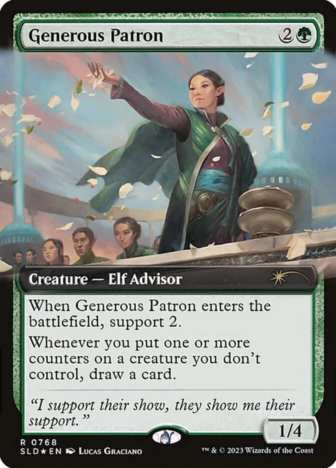 2019 Secret Lair Drop Generous Patron #768 rare card image