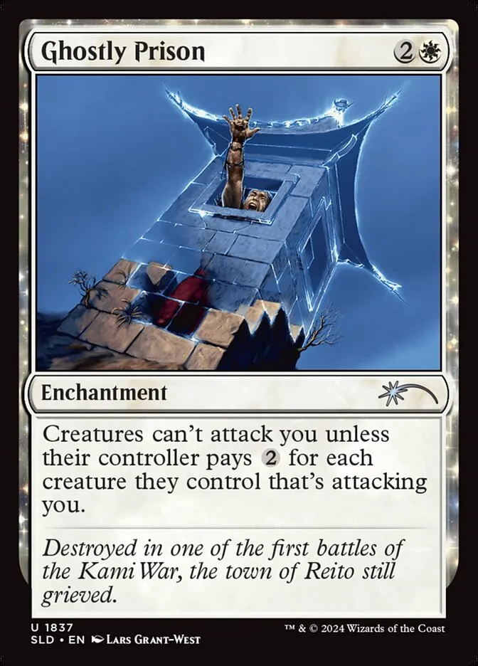 2019 Secret Lair Drop Ghostly Prison uncommon #1837 uncommon card image