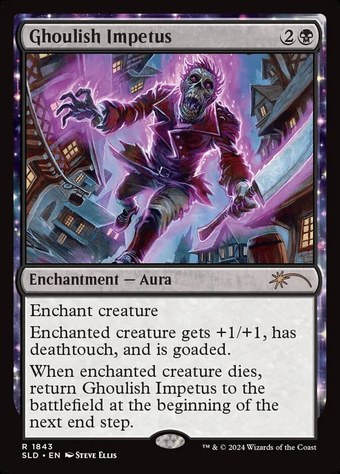 2019 Secret Lair Drop Ghoulish Impetus #1843 rare card image
