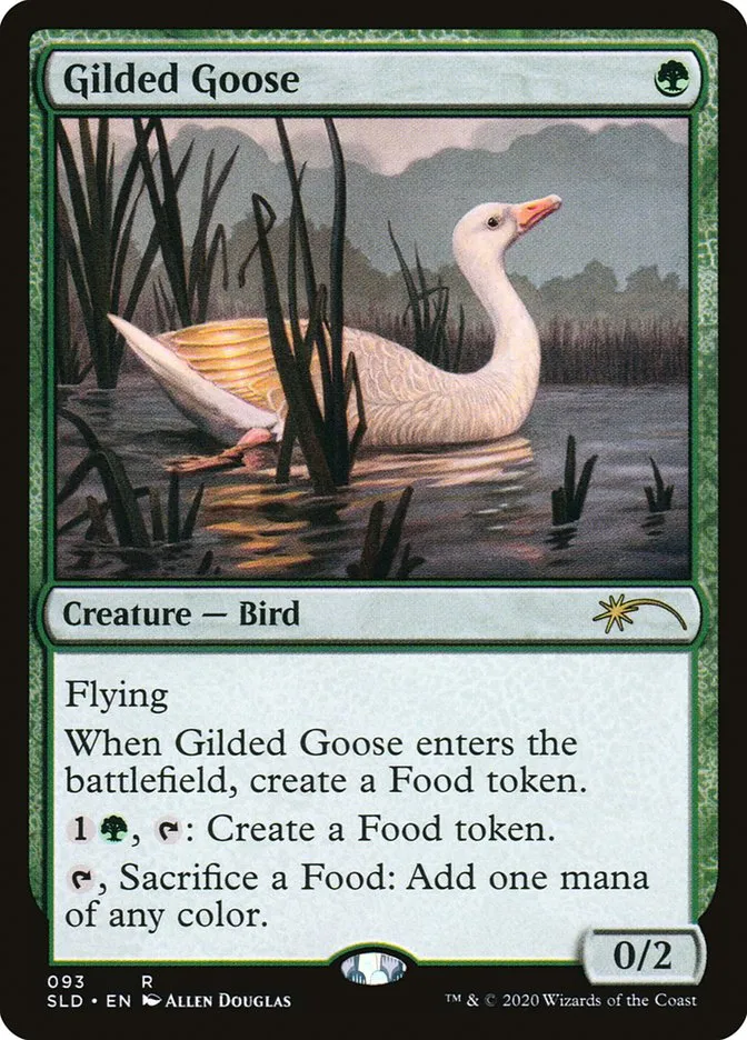 2019 Secret Lair Drop Gilded Goose rare #93 rare card image