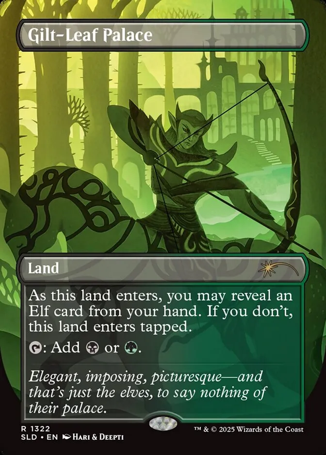 2019 Secret Lair Drop Gilt-Leaf Palace #1322 rare card image