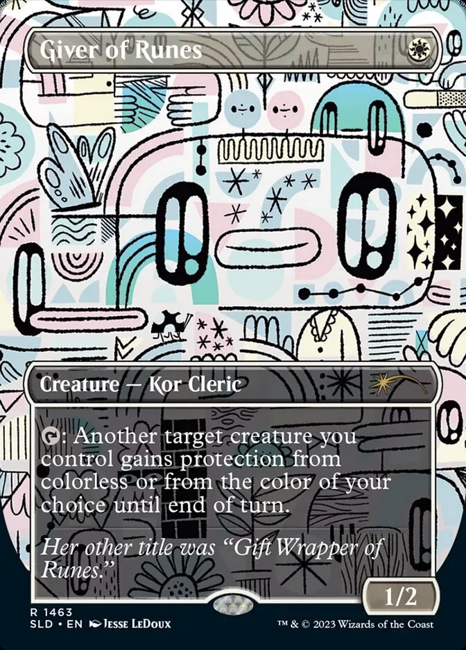 2019 Secret Lair Drop Giver of Runes #1463 rare card image