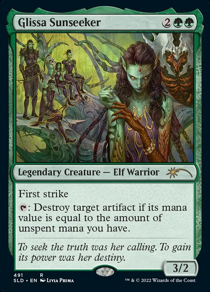 2019 Secret Lair Drop Glissa Sunseeker #491 rare card image