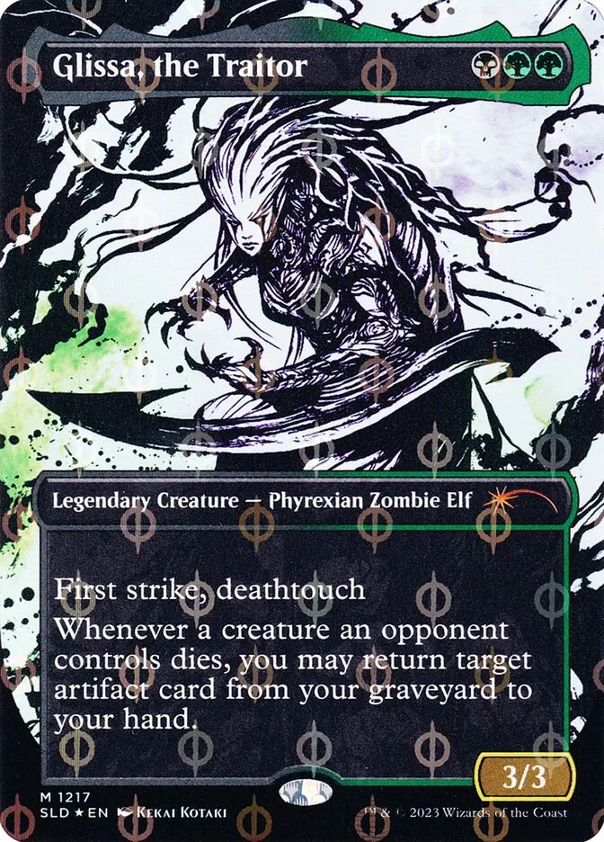 2019 Secret Lair Drop Glissa, the Traitor #1217 mythic card image