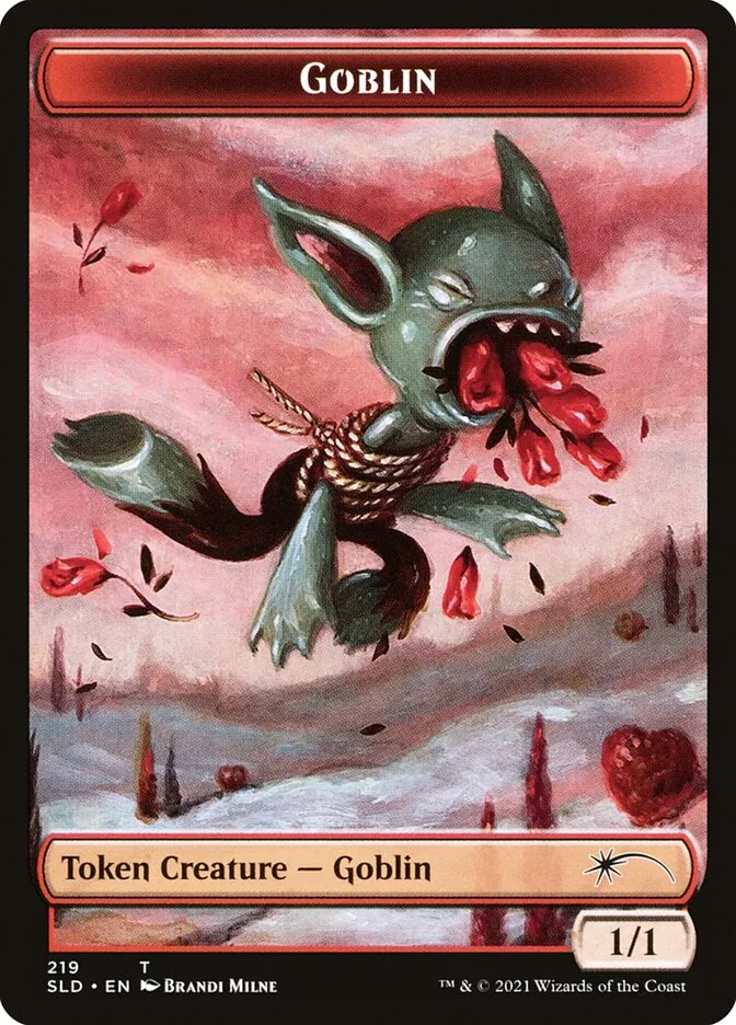 2019 Secret Lair Drop Goblin common #219 common card image