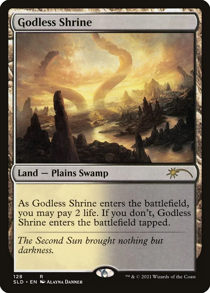 2019 Secret Lair Drop Godless Shrine #128 rare card image