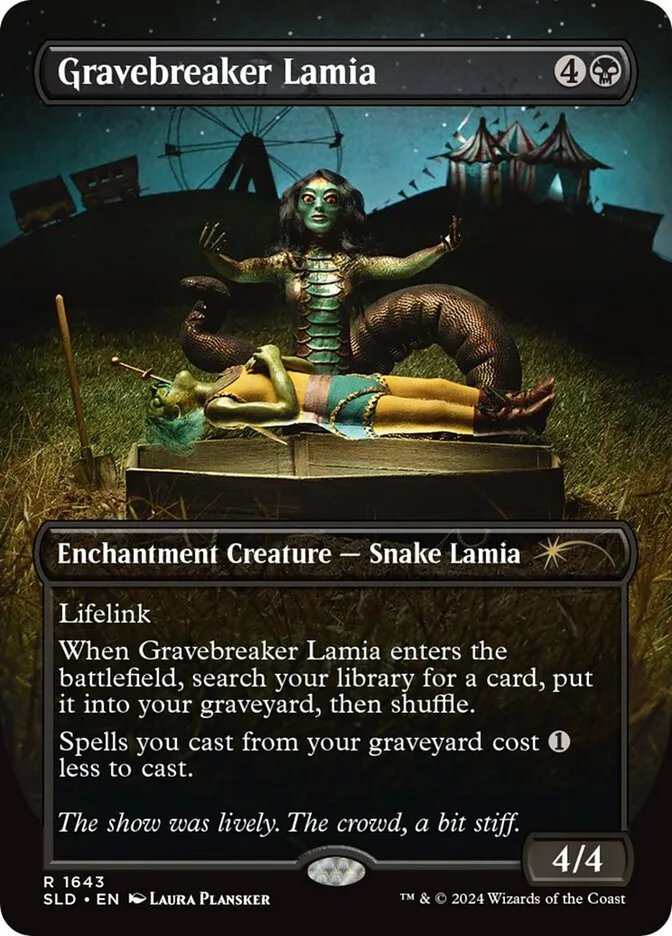 2019 Secret Lair Drop Gravebreaker Lamia #1643 rare card image