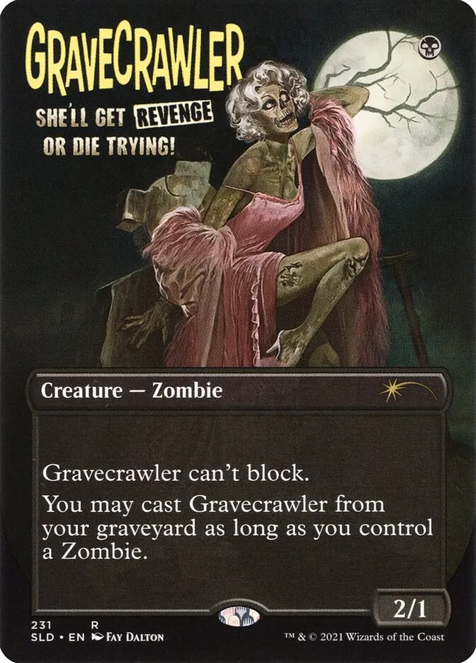 2019 Secret Lair Drop Gravecrawler #231 rare card image