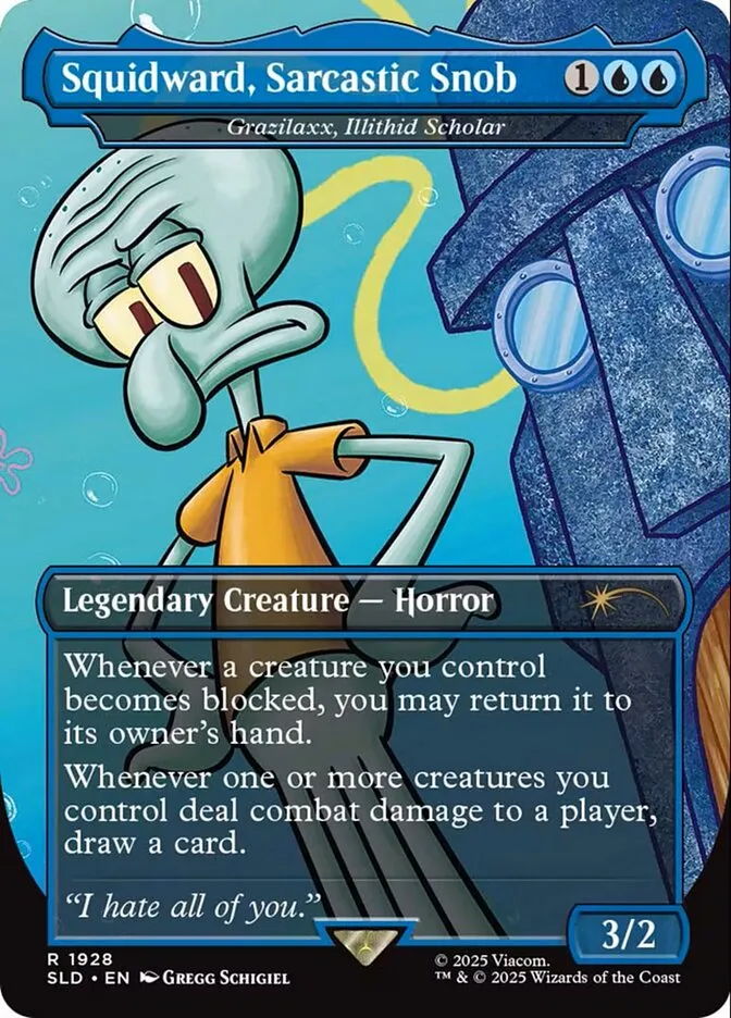 2019 Secret Lair Drop Grazilaxx, Illithid Scholar #1928 rare card image