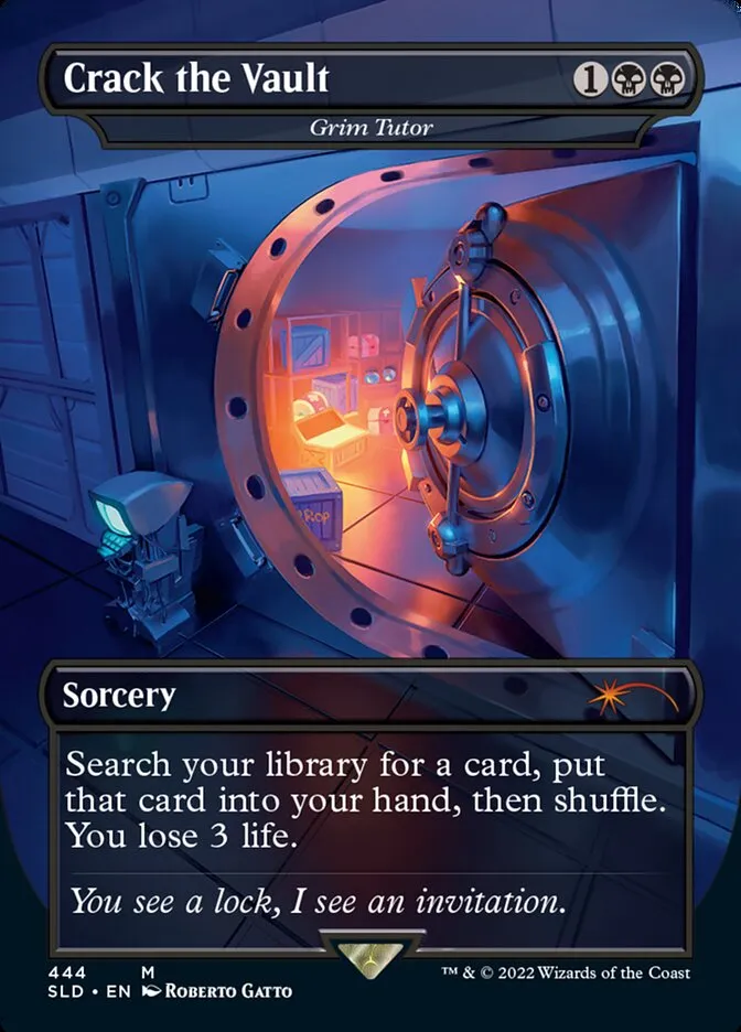 2019 Secret Lair Drop Grim Tutor #444 mythic card image