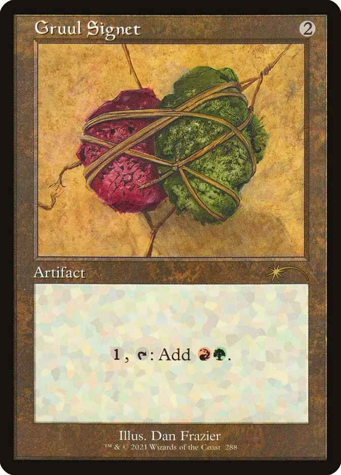 2019 Secret Lair Drop Gruul Signet #288 rare card image