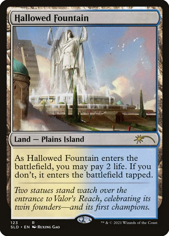 2019 Secret Lair Drop Hallowed Fountain #123 rare card image