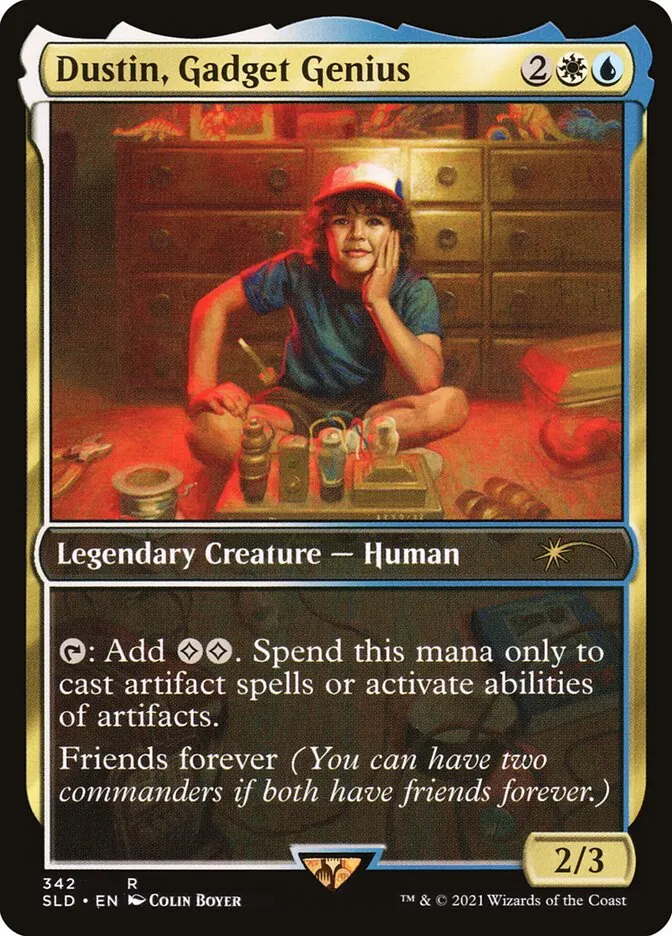 2019 Secret Lair Drop Hargilde, Kindly Runechanter #342 rare card image