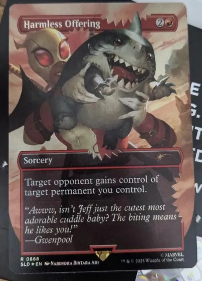 2019 Secret Lair Drop Harmless Offering [Rainbow Foil] rare #868 rare card image