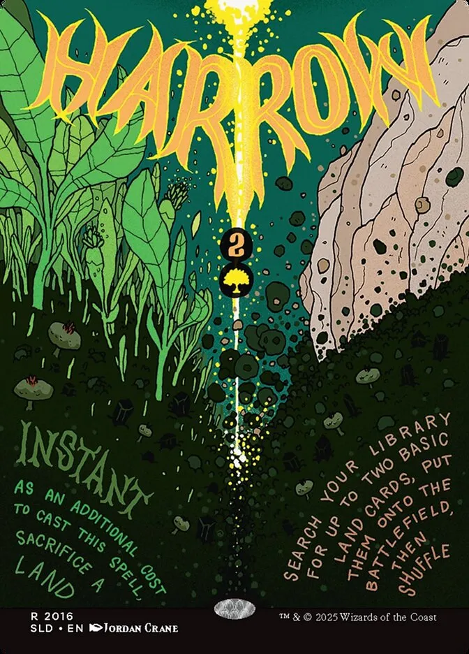 2019 Secret Lair Drop Harrow #2016 rare card image