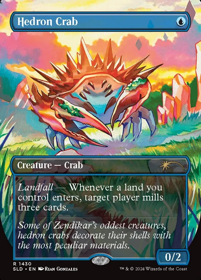 2019 Secret Lair Drop Hedron Crab #1430 rare card image