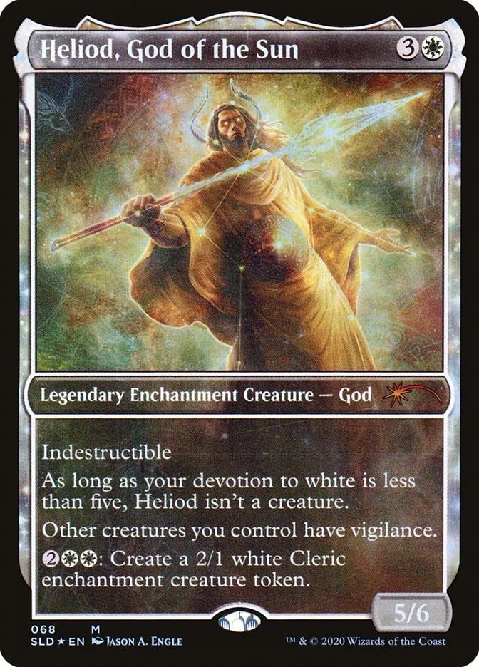 2019 Secret Lair Drop Heliod, God of the Sun mythic #68 mythic card image