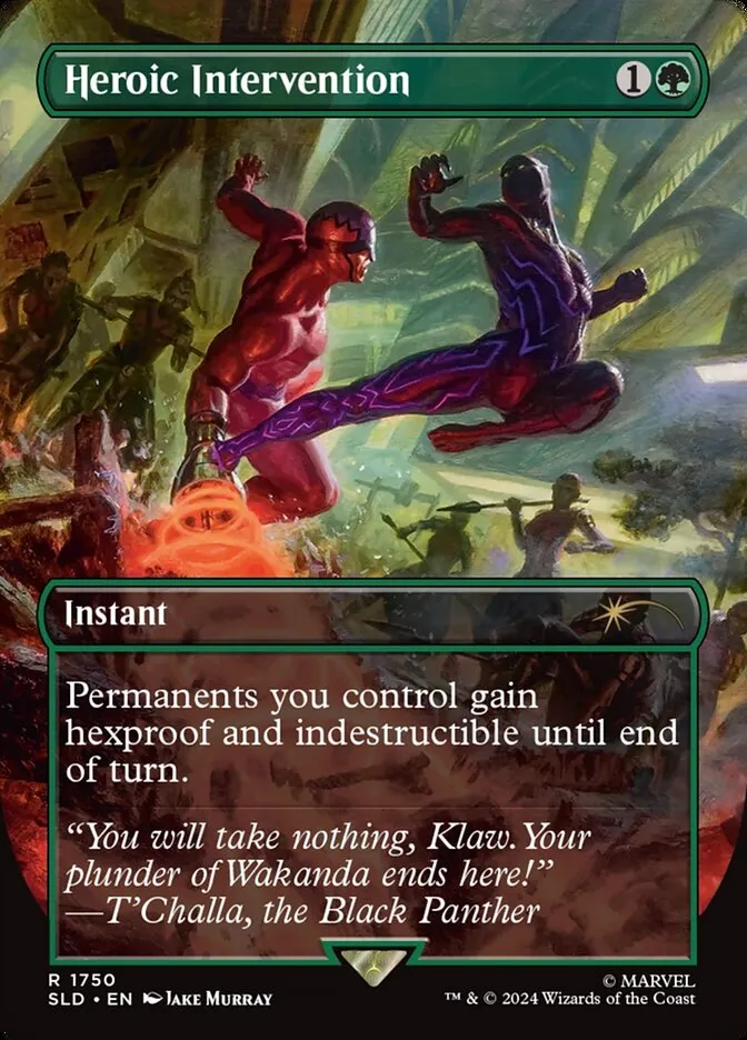2019 Secret Lair Drop Heroic Intervention #1750 rare card image