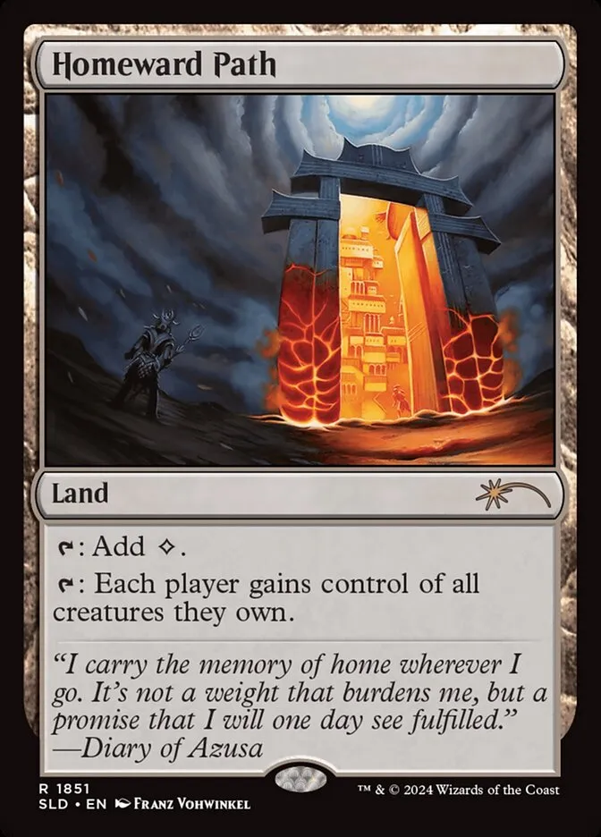 2019 Secret Lair Drop Homeward Path #1851 rare card image