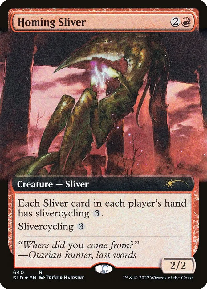 2019 Secret Lair Drop Homing Sliver #640 rare card image
