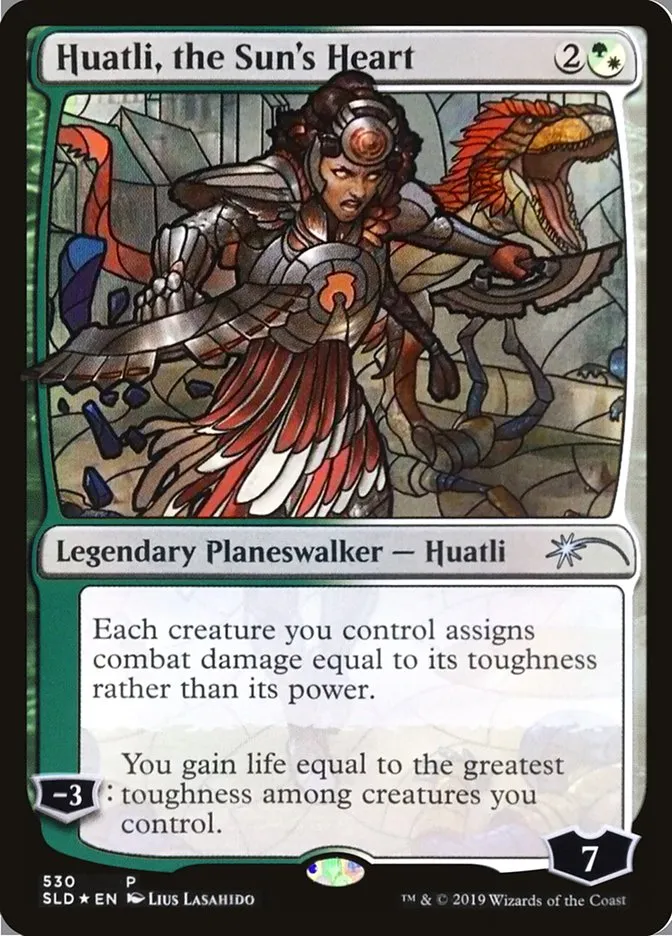 2019 Secret Lair Drop Huatli, the Sun's Heart uncommon #530 uncommon card image