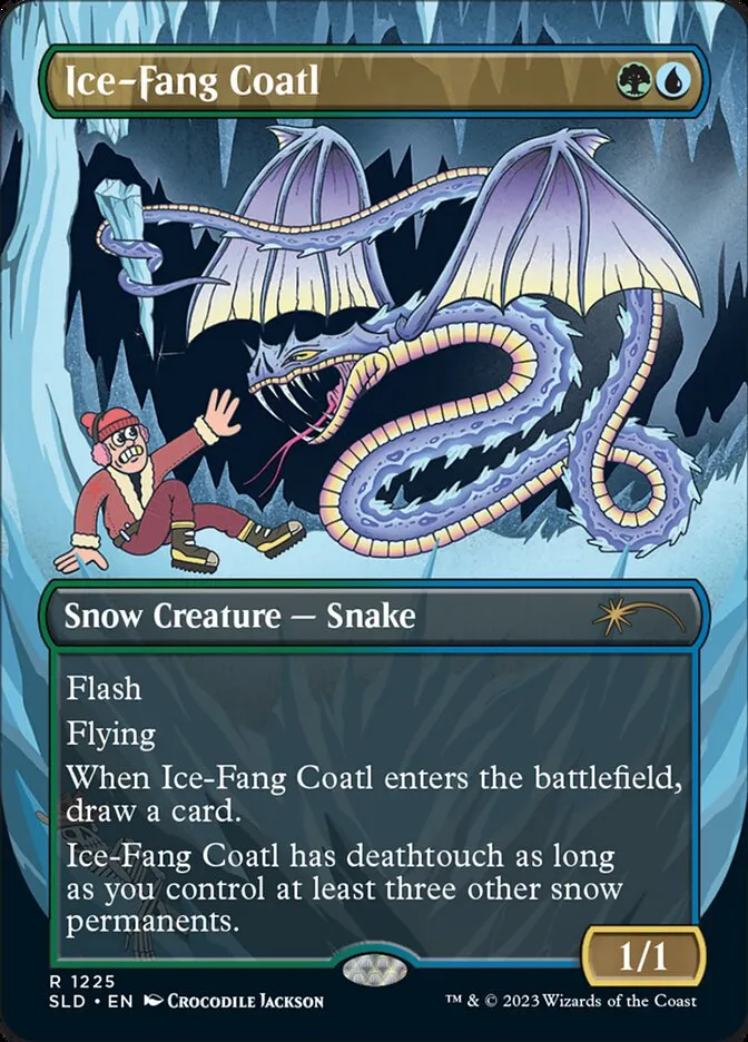 2019 Secret Lair Drop Ice-Fang Coatl #1225 rare card image