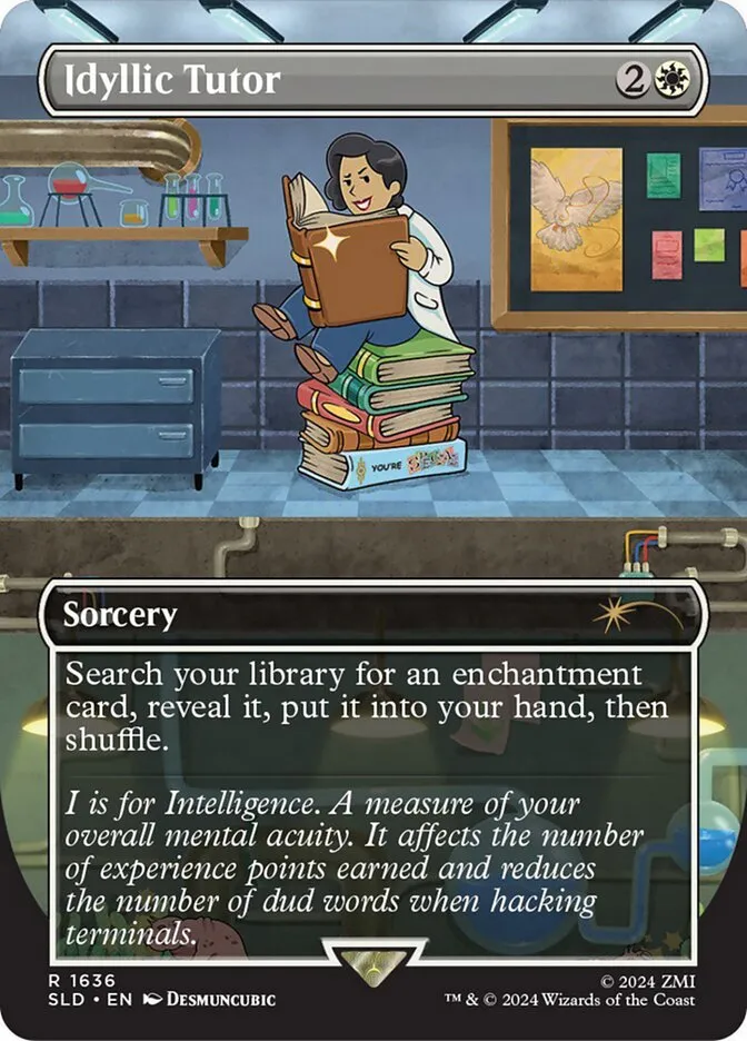 2019 Secret Lair Drop Idyllic Tutor #1636 rare card image