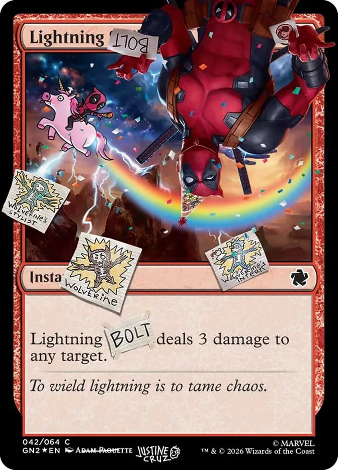 2019 Secret Lair Drop Lightning Bolt common #IFIYW-7 common card image