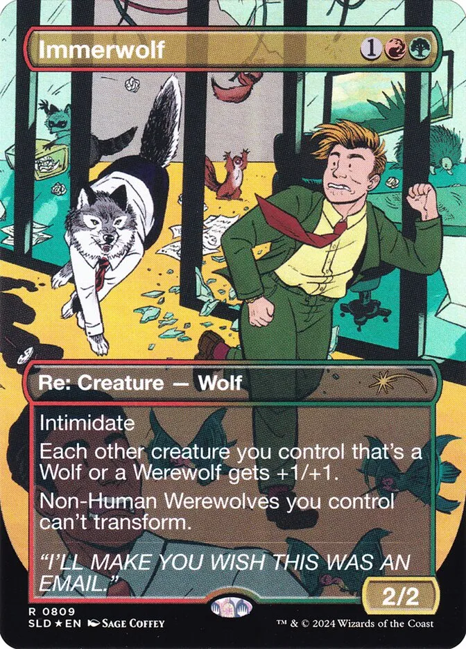 2019 Secret Lair Drop Immerwolf rare #809 rare card image