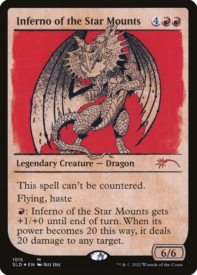 2019 Secret Lair Drop Inferno of the Star Mounts #1015 mythic card image