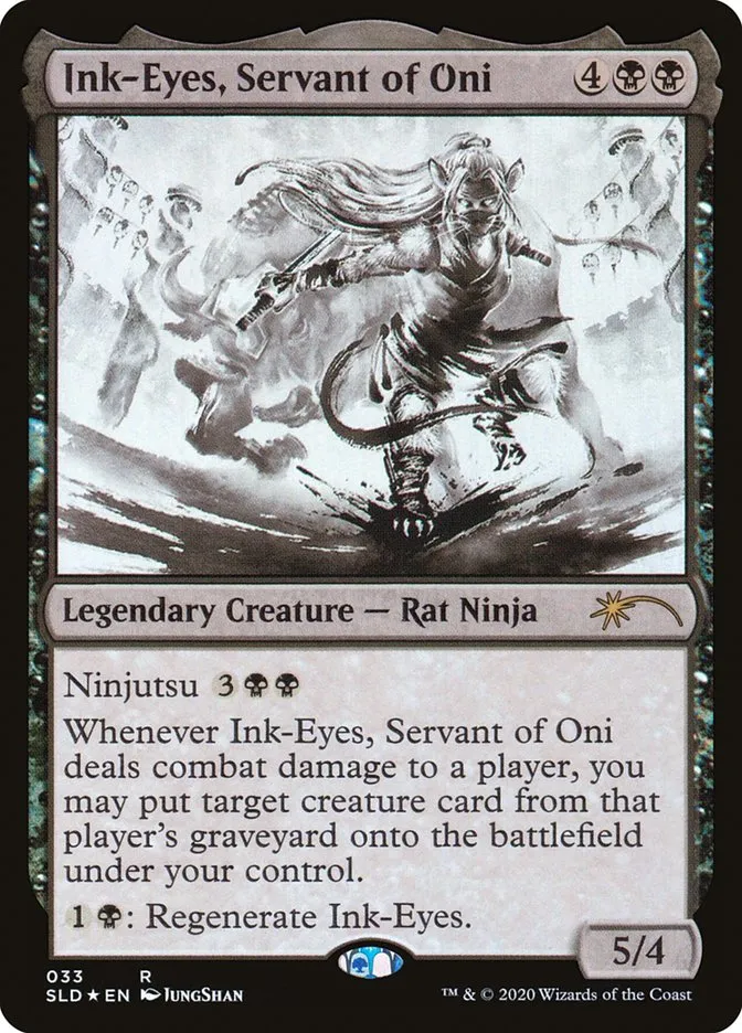 2019 Secret Lair Drop Ink-Eyes, Servant of Oni rare #33 rare card image