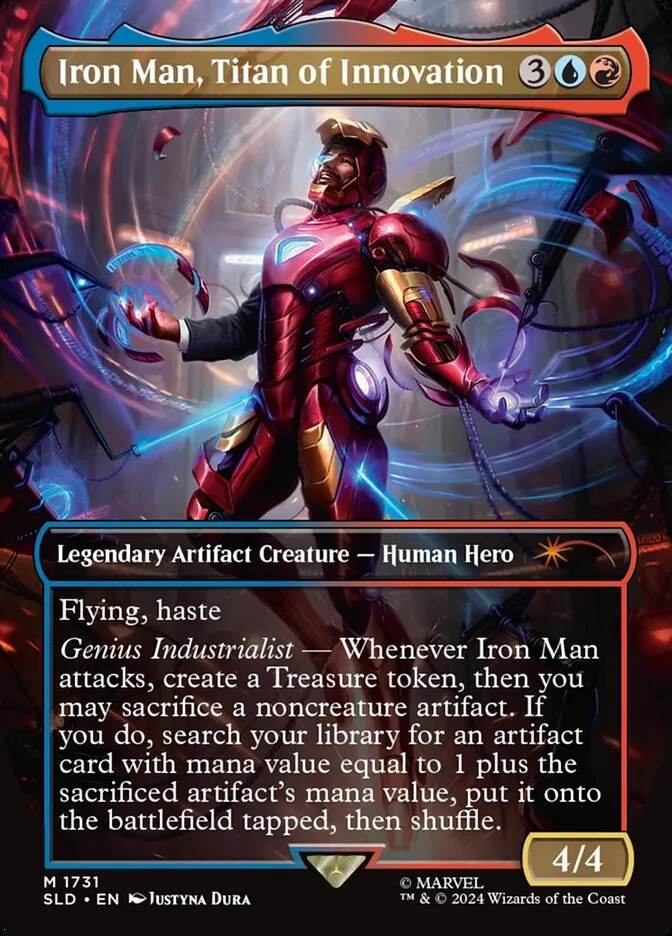 2019 Secret Lair Drop Iron Man, Titan of Innovation #1731 mythic card image