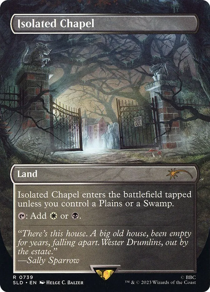 2019 Secret Lair Drop Isolated Chapel #739 rare card image