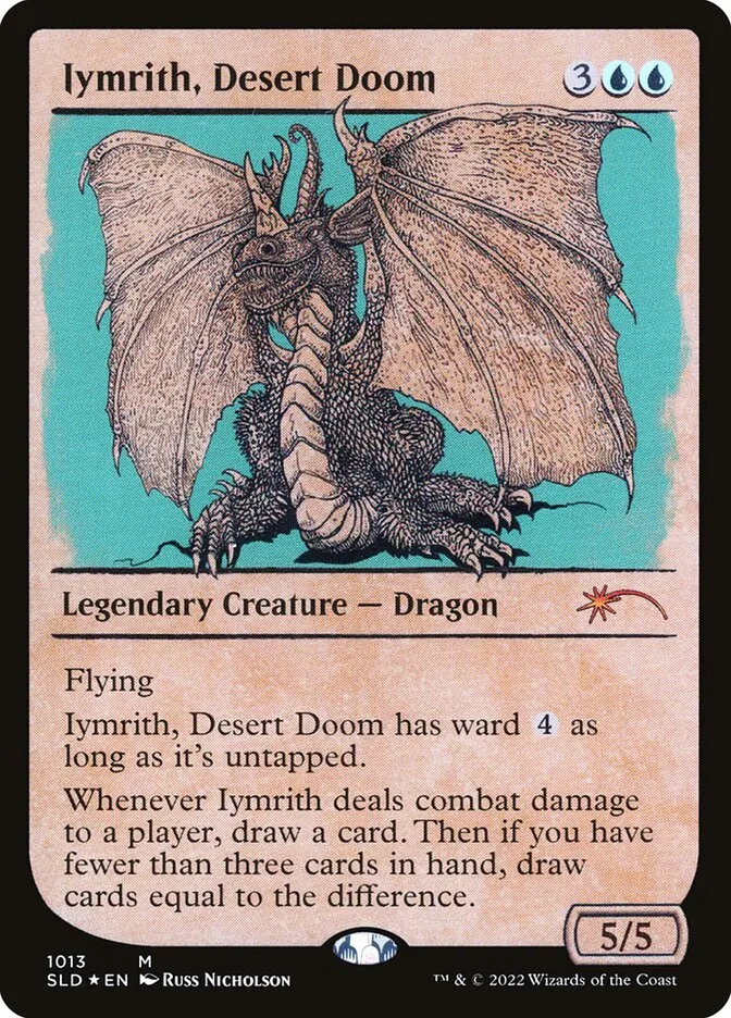 2019 Secret Lair Drop Iymrith, Desert Doom #1013 mythic card image