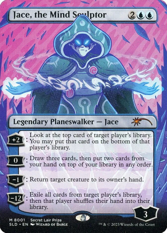 2019 Secret Lair Drop Jace, the Mind Sculptor [Foil] mythic #8001 mythic card image