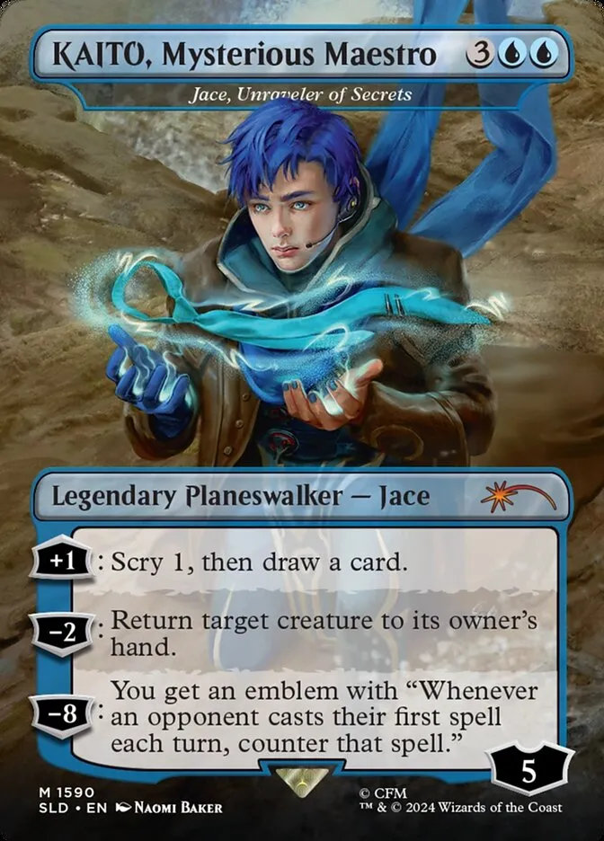 2019 Secret Lair Drop Jace, Unraveler of Secrets #1590 mythic card image