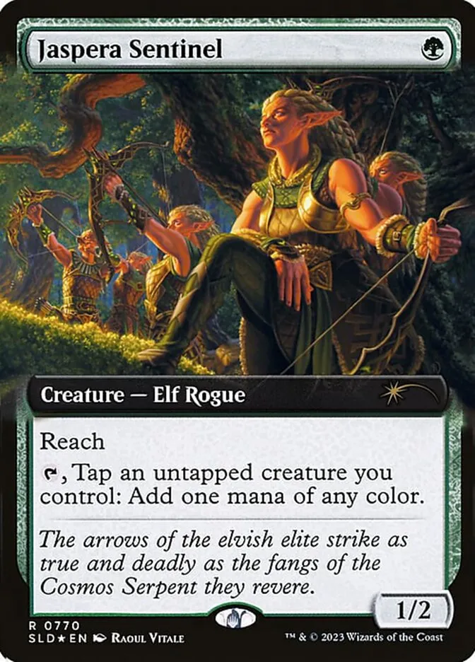 2019 Secret Lair Drop Jaspera Sentinel #770 rare card image