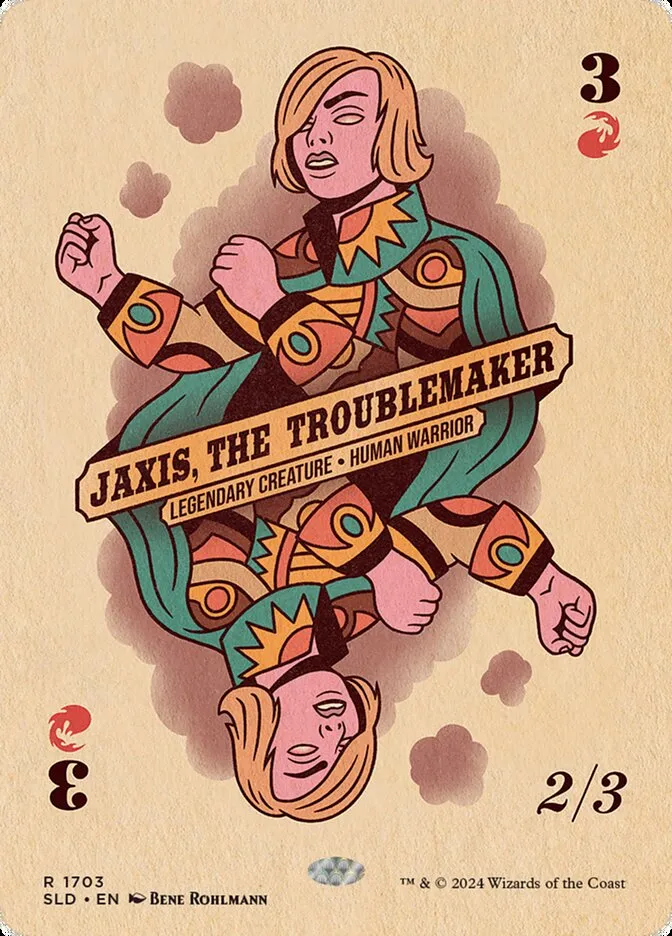 2019 Secret Lair Drop Jaxis, the Troublemaker #1703 rare card image