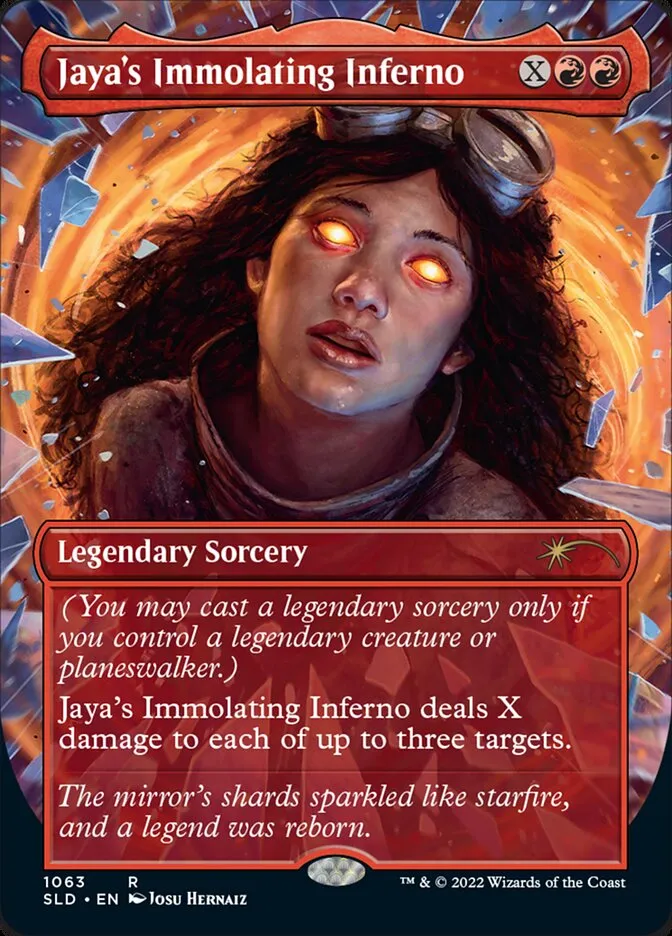 2019 Secret Lair Drop Jaya's Immolating Inferno #1063 rare card image