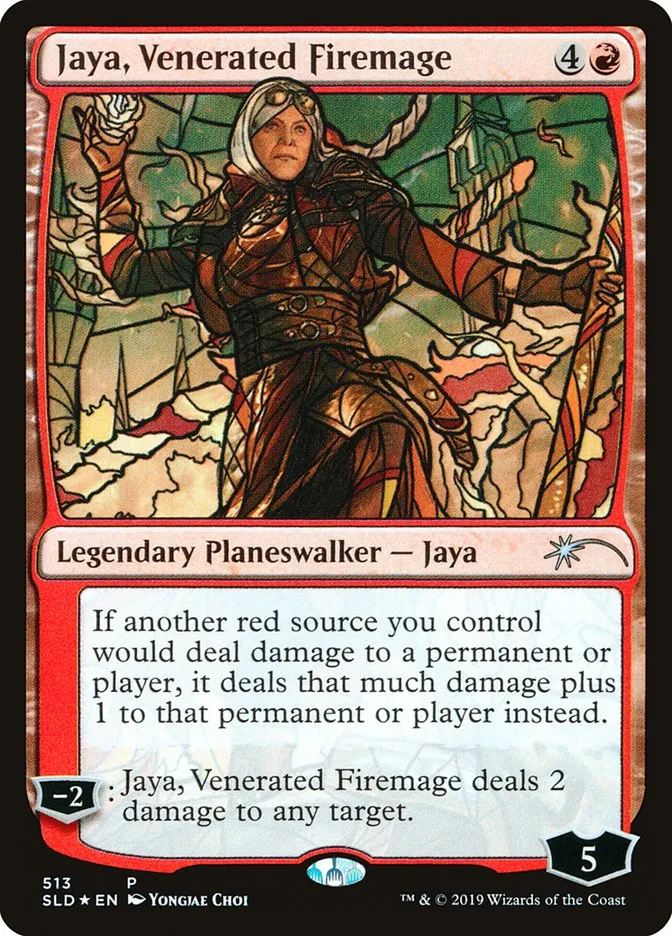 2019 Secret Lair Drop Jaya, Venerated Firemage uncommon #513 uncommon card image