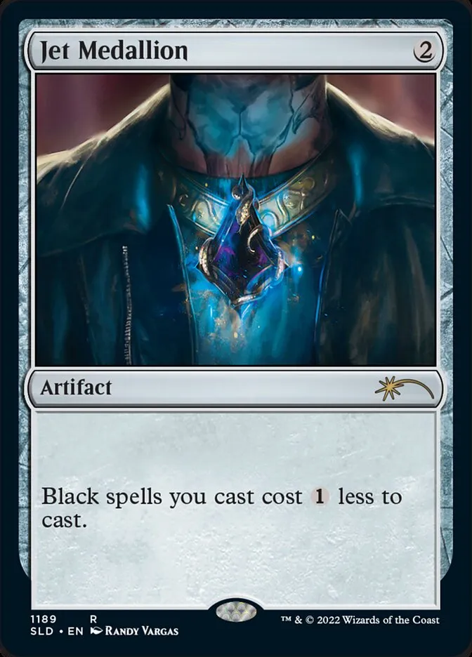 2019 Secret Lair Drop Jet Medallion [Foil] rare #1189 rare card image