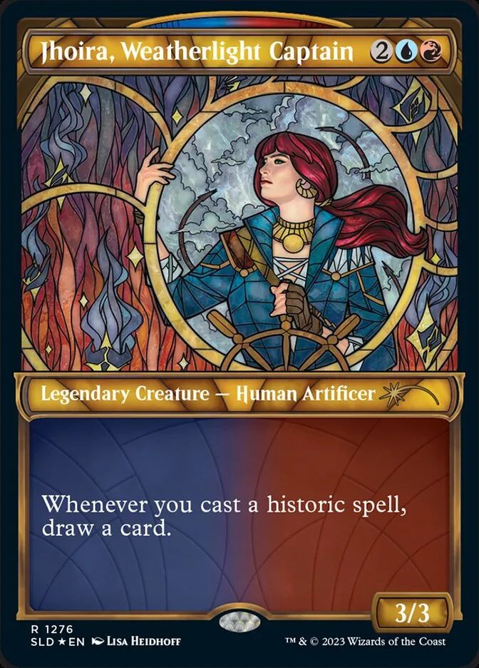 2019 Secret Lair Drop Jhoira, Weatherlight Captain #1276 rare card image